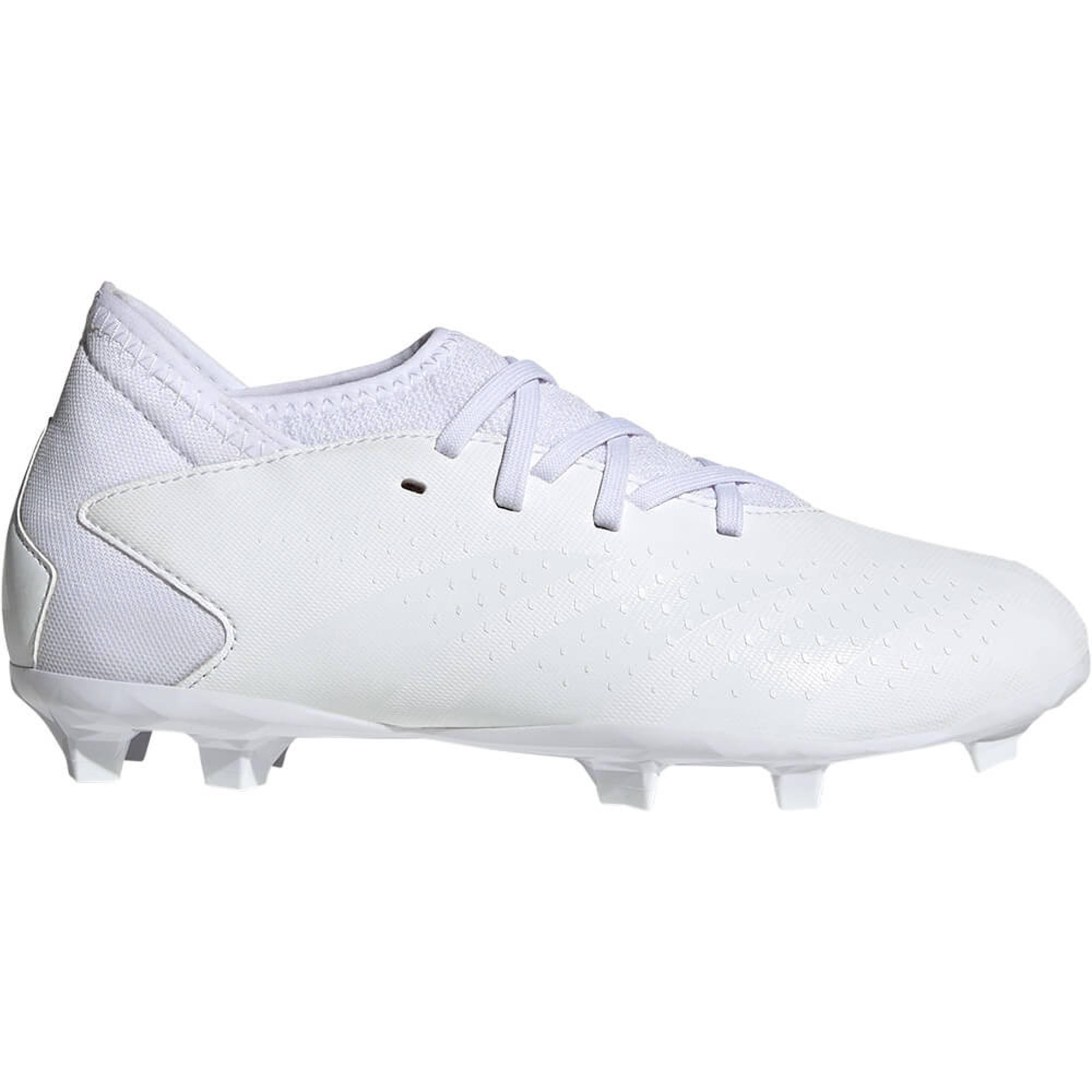 Adidas Predator Accuracy+ FG Firm Ground Soccer Cleats White/White / 8.5
